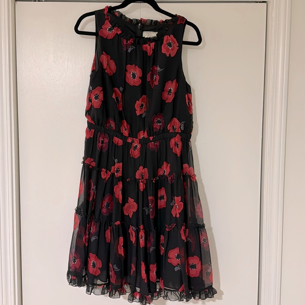 Kate Spade silk poppy dress size 12